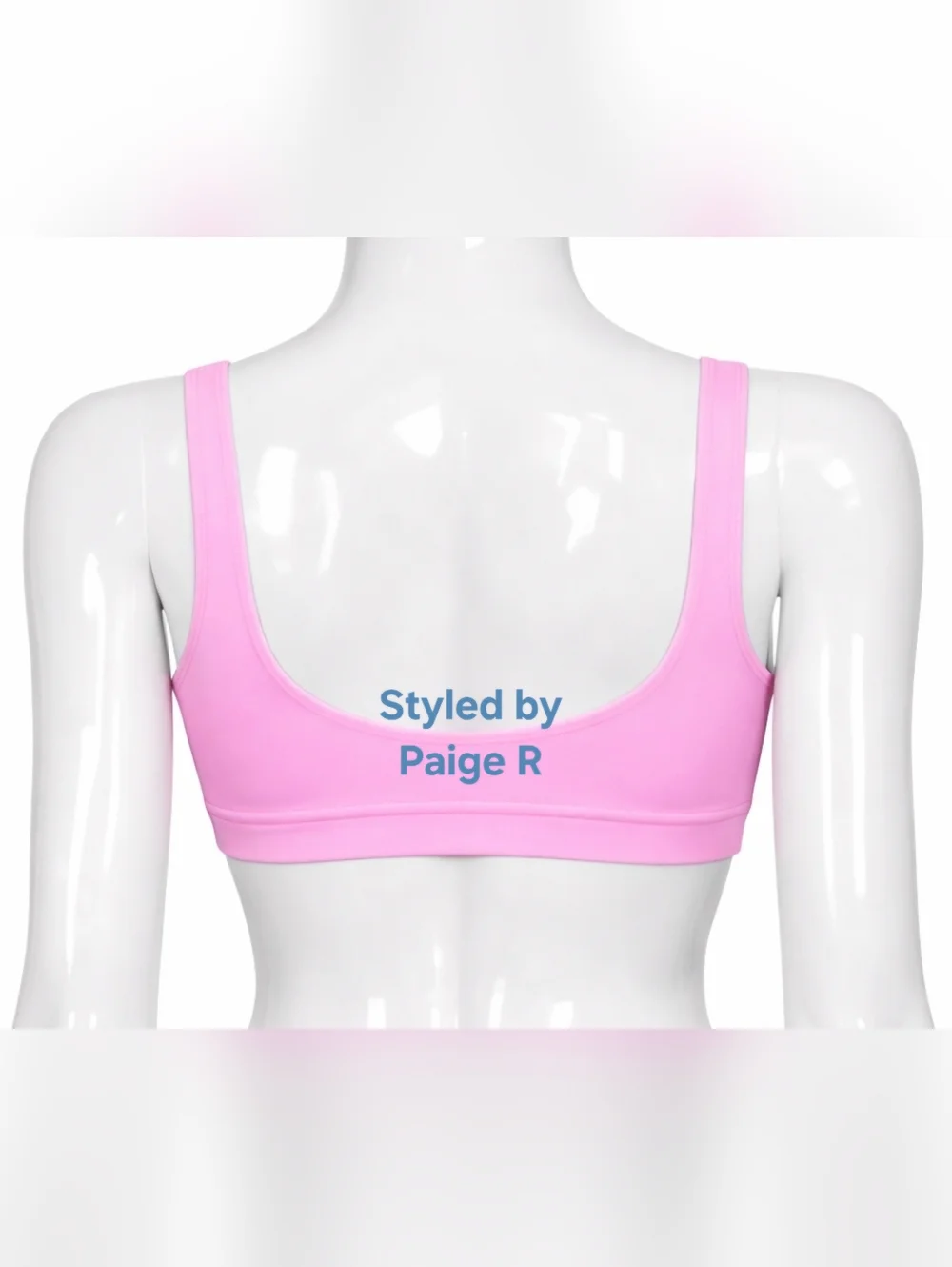 💕NWT SKIMS RARE Swim Tank Swimsuit Bikini Top Baby LIGHT PINK XL